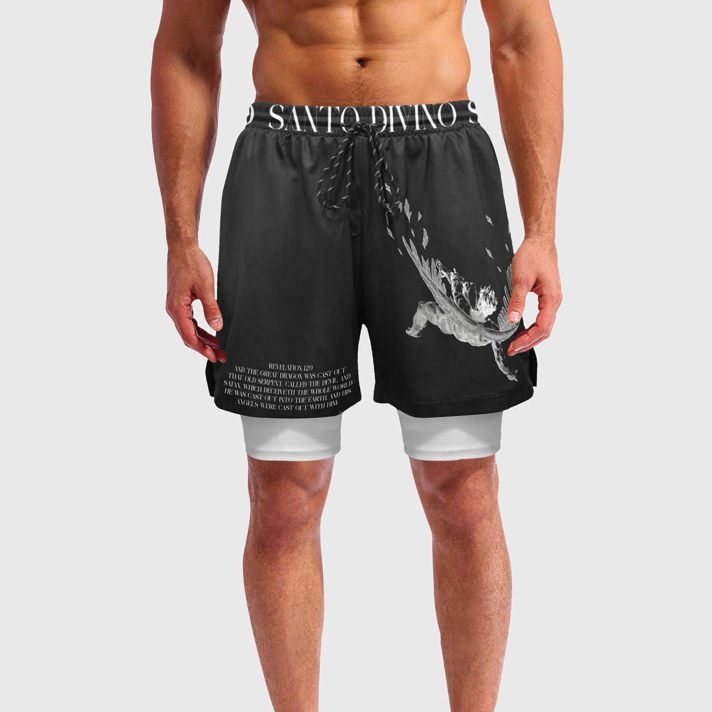 SANTO DIVINO Fallen Angel Compression Shorts