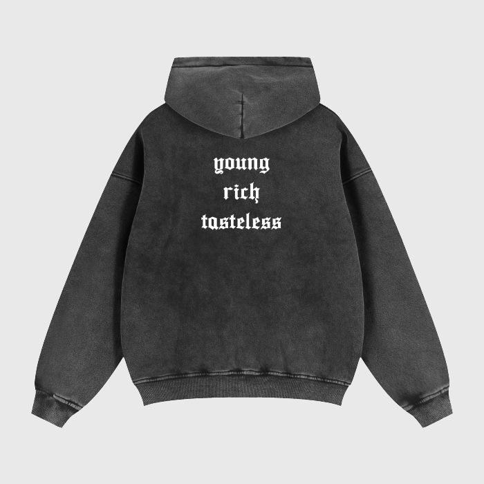 Young, Rich, Tasteless Boxy Hoodie